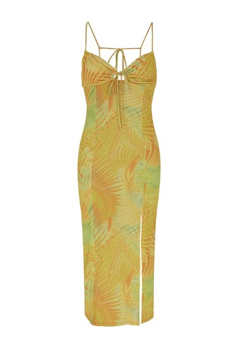 TK Maxx Gelbes gemustertes Kleid für Damen