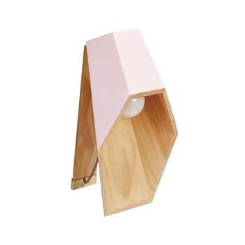 TK Maxx Holzlampe pink 49.99€