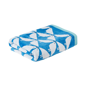 TK Maxx Blaues Handtuch mit Vögeln 22.99€