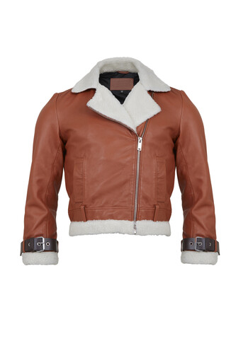 TK Maxx Braue Leder Jacke