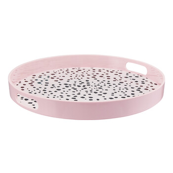TK Maxx rosa Serviertablett mit Punkten 12.99 €