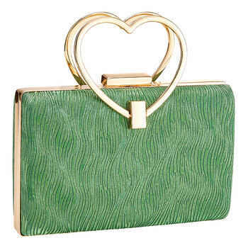 TK Maxx grün-goldene Clutch aus Metall 19.99 €