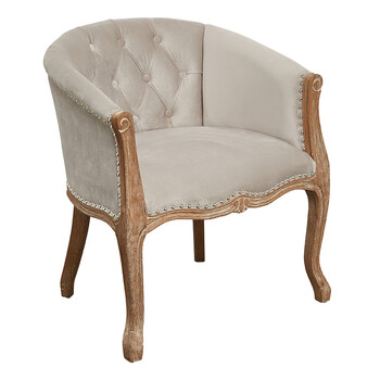 TK Maxx grauer Samtsessel 249.99 €