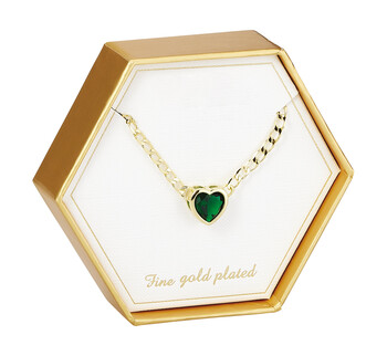 TK Maxx Herzkette gold und grün 16.99€