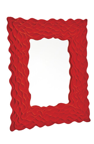 TK Maxx Roter Spiegel mit Samtrahmen 39.99€