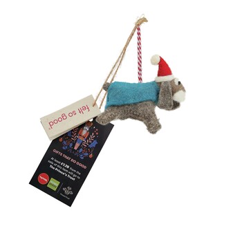 TK Maxx Filzkugel Hund mit Etikett (2) 4.49€
