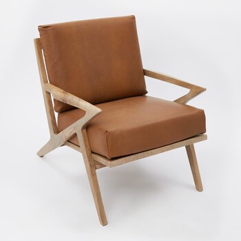 TK Maxx brauner gepolsterter Leder Armsessel 699.99 Euro