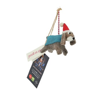 TK Maxx Filzkugel Hund mit Etikett (1) 4.49€