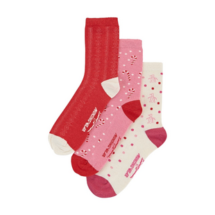 TK Maxx Pink Cany Cane Socken Damen