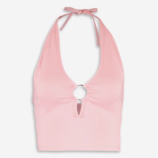 TK Maxx pinkes gecropptes Neckholder Top 12.99 Euro