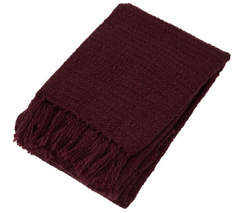 TK Maxx Burgunderrote Strickdecke 29.99&euro;