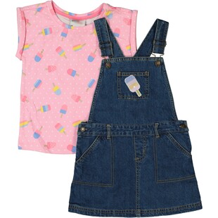 TK Maxx Kids Jeanskleid und Tshirt pink 16.99&euro;