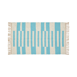 TK Maxx Blaue und Beige Fußmatte