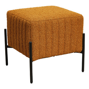 TK Maxx quadratischer brauner Bouclé-Hocker 74.99 &euro;