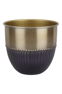 TK Maxx Blumentopf schwarz gold 12.99&euro;